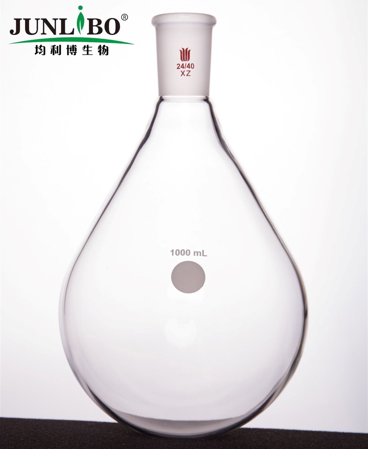 旋蒸用厚壁茄型瓶,高强度,磨口:24/40,1000ml