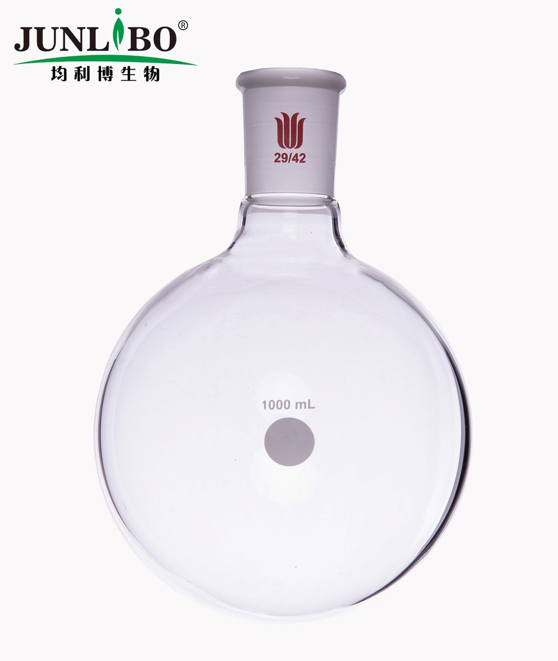 单颈圆底球瓶,厚壁高强度,磨口:29/42,1000ml