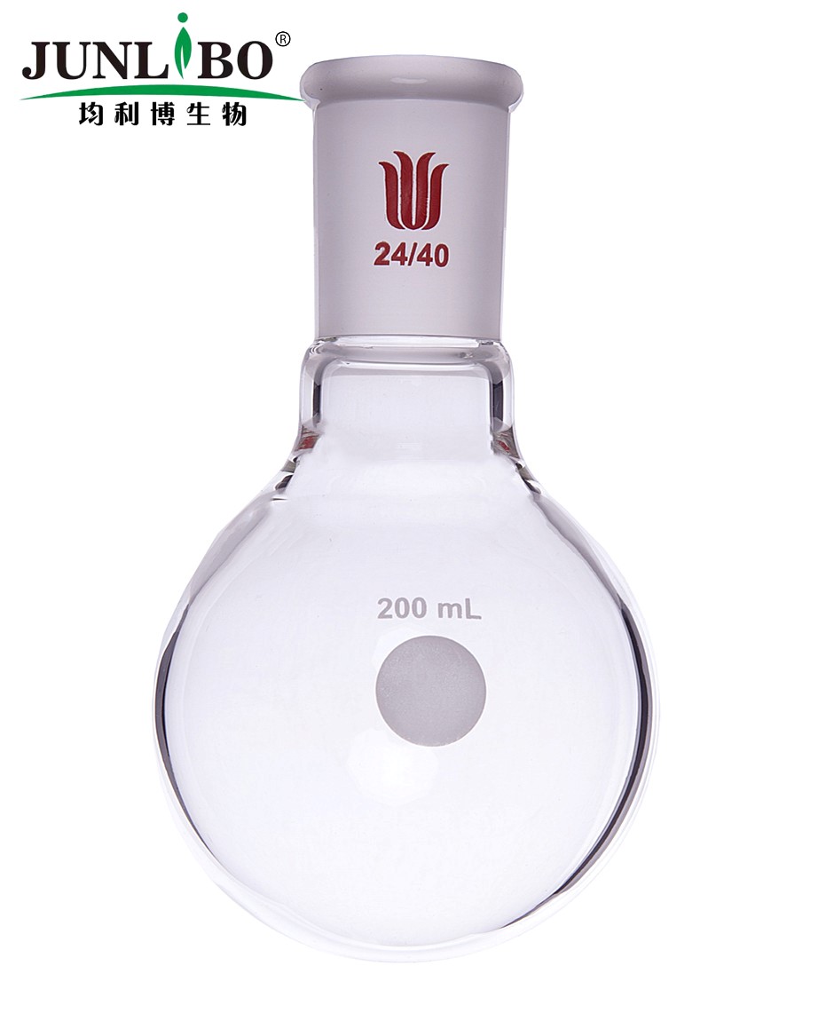 单颈圆底球瓶,厚壁高强度,磨口:24/40,200ml