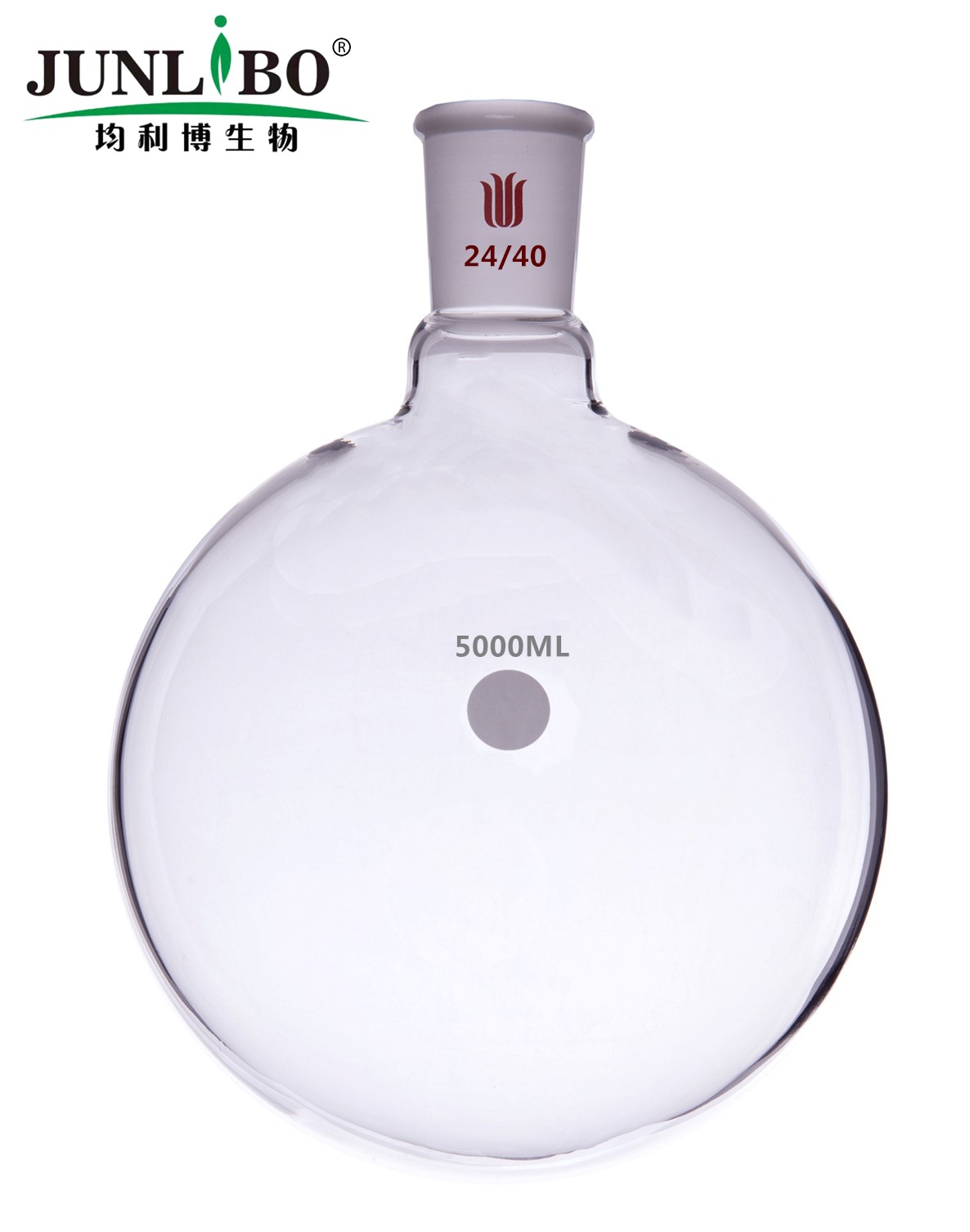 单颈圆底球瓶,厚壁高强度,磨口:24/40,5000ml