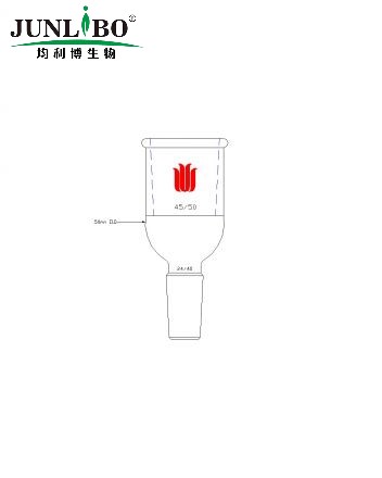 B型接头(小变大),上磨口:45/50,下磨口:24/40