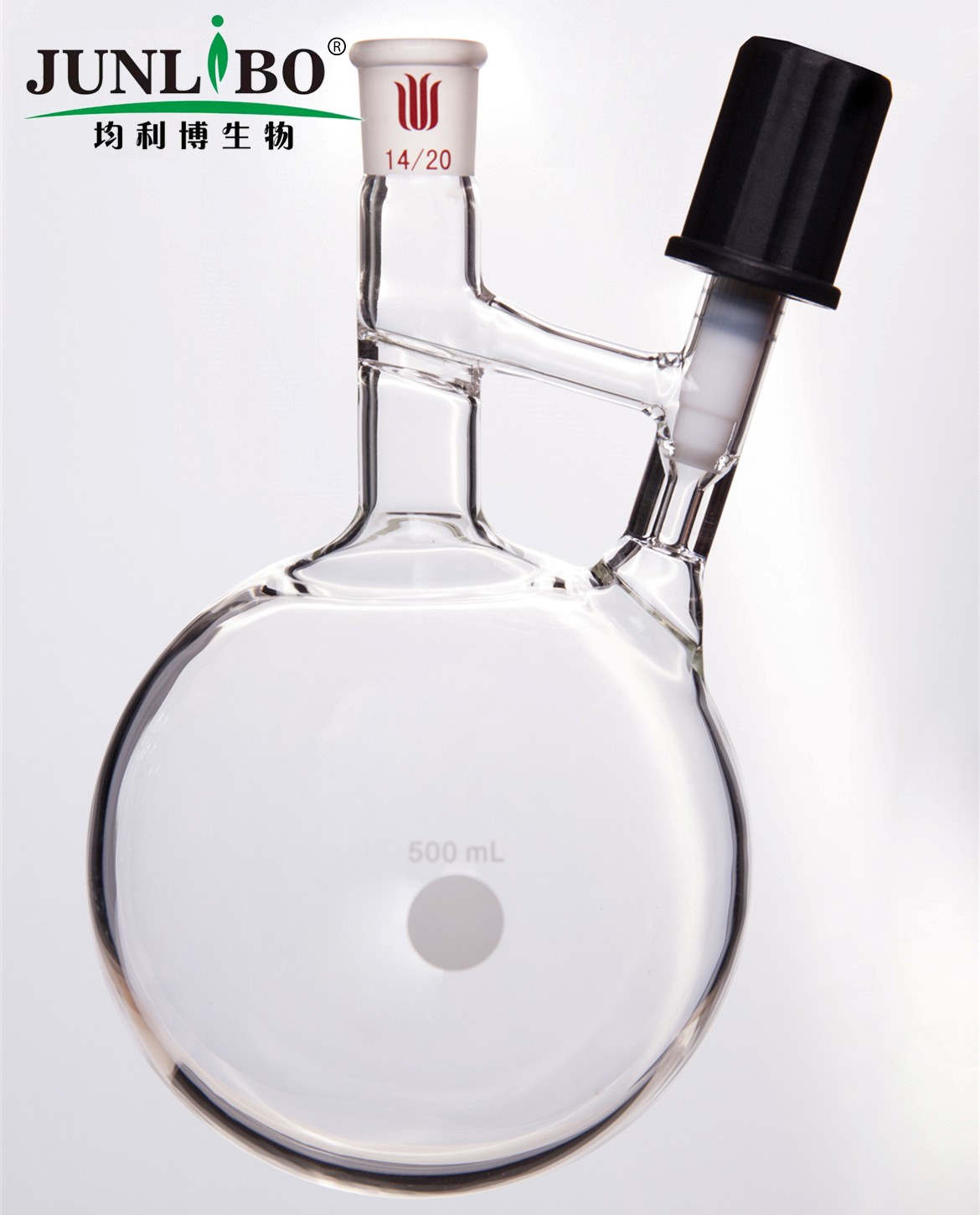 溶剂存储转移球瓶,磨口:14/20,500ml,4mm高真空阀