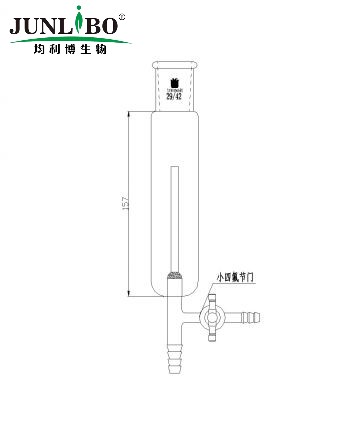 欧式鼓泡器,29/42-10mm小嘴接头,有效长:157mm