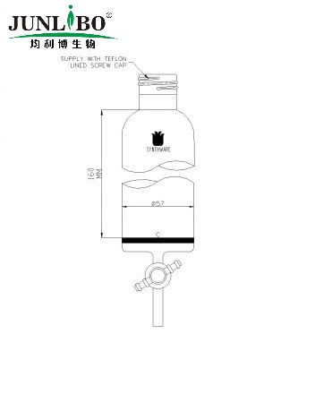 多肽固相合成管,250ml,32#,G2