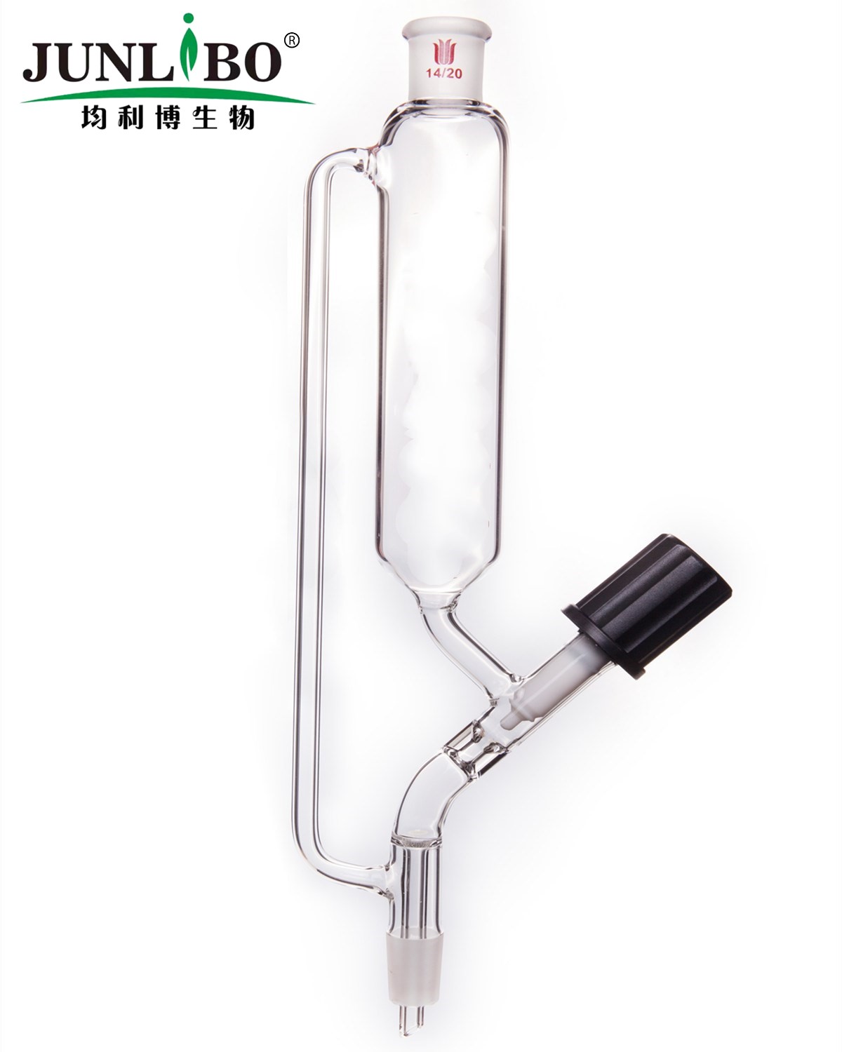 精细可调式无刻度恒压滴液漏斗,4mm高真空阀,60ml,14/20