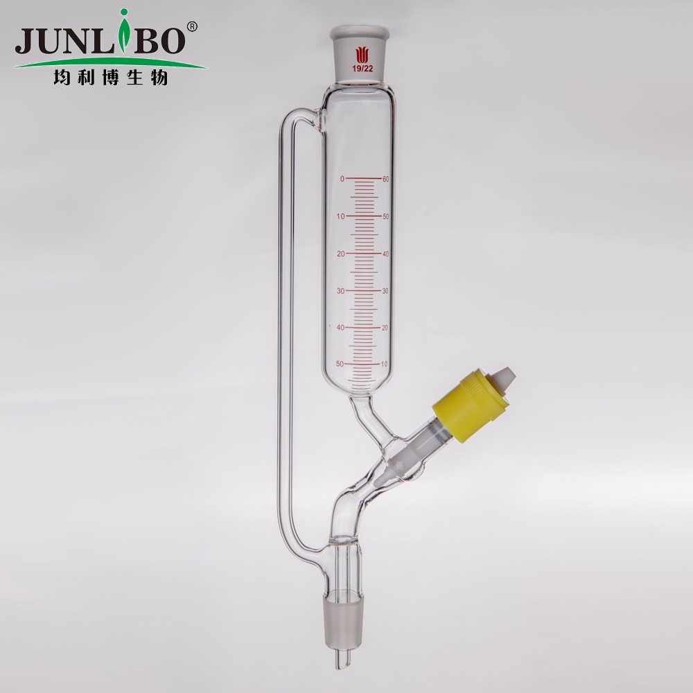 精细可调式恒压滴液漏斗,新型4mm高真空阀,60ml,19/22