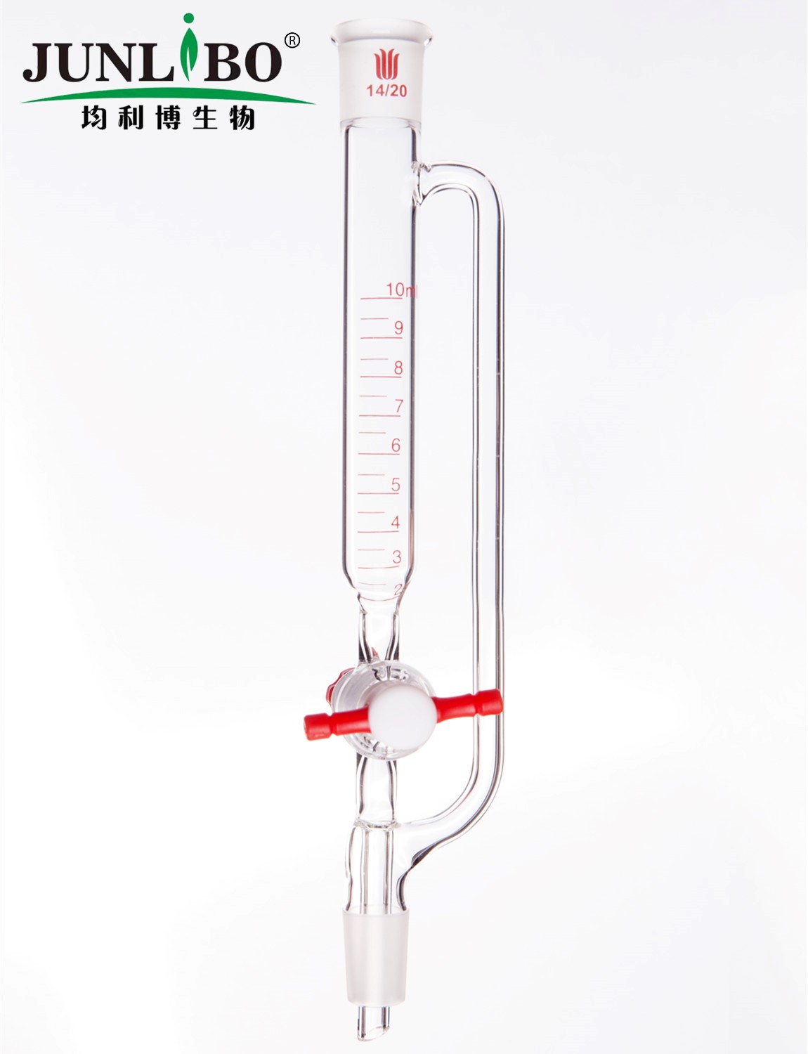带刻度恒压滴液漏斗,10ml,14/20
