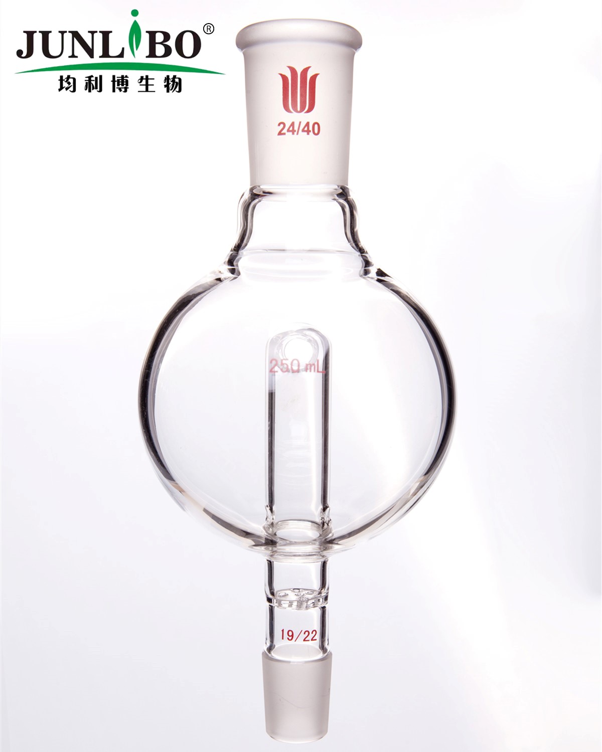 防溅球,具多孔板及回流孔,24/40-19/22,250ml