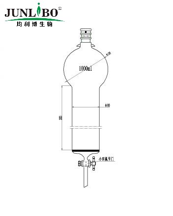 加强口，带挂钩具砂板层析柱,24/40,φ80mm,有效长203mm,存储球容量1000ml