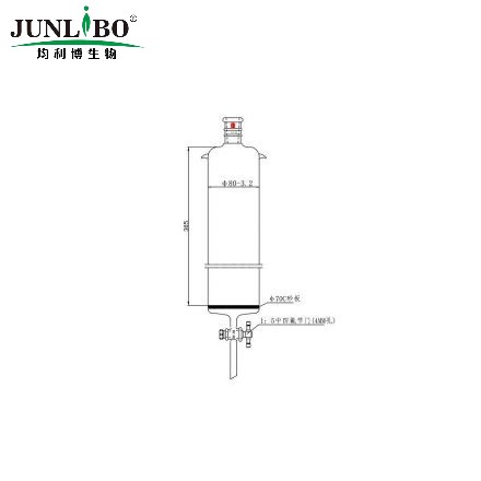 加强口，加耳 具砂板层析柱,φ80mm,有效长305mm,节门孔径:4mm,24/40