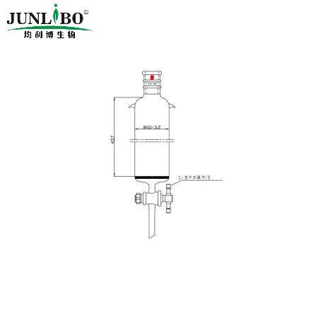 加强口，加耳 具砂板层析柱,φ60mm,有效长457mm,节门孔径:4mm,24/40