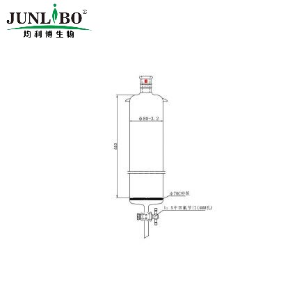 加强口，加耳 具砂板层析柱,φ80mm,有效长610mm,节门孔径:4mm,24/40