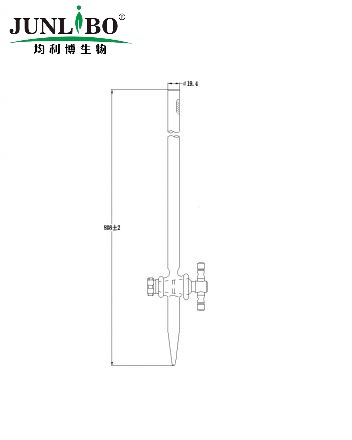 100ML酸式滴定管（兰白线）（2MM四氟节门），（酸碱通用）