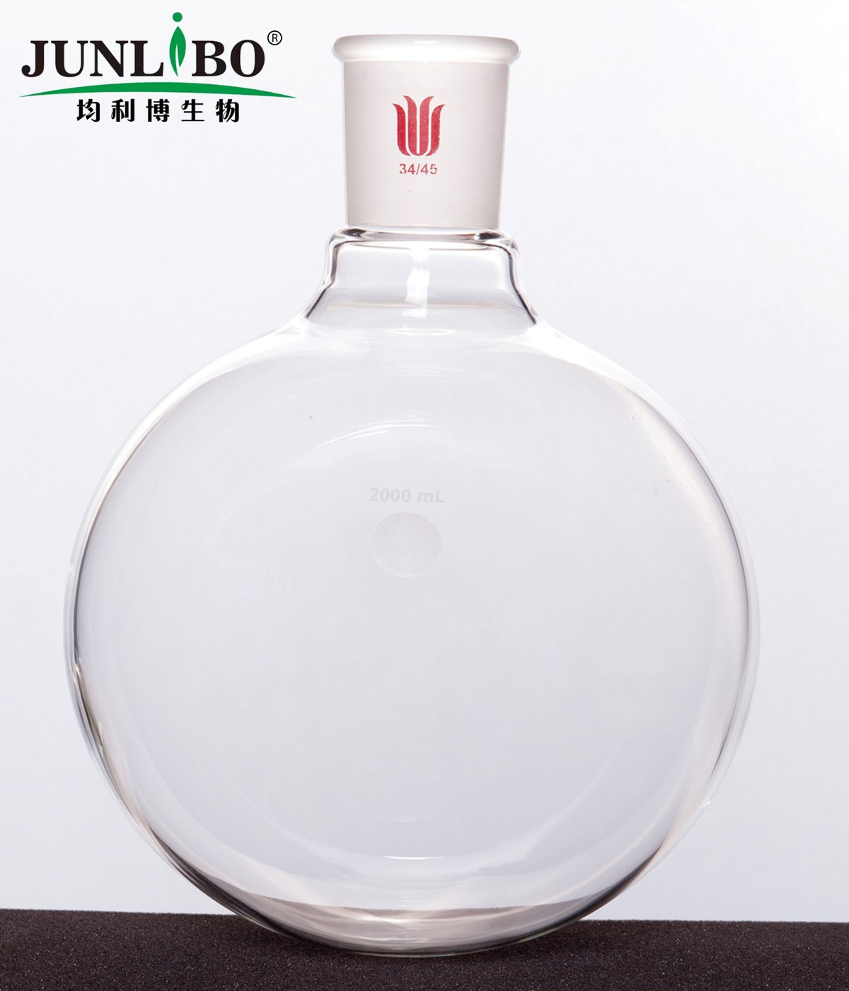 单颈圆底球瓶,厚壁高强度,磨口:34/45,2000ml