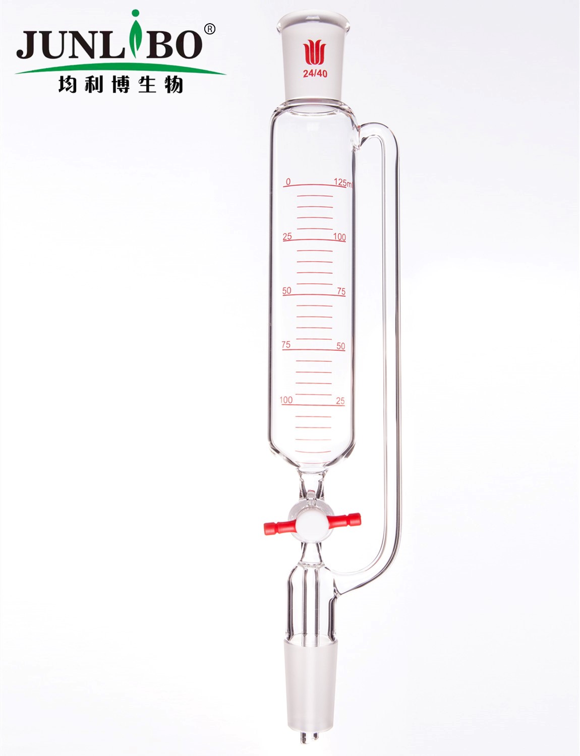 带刻度恒压滴液漏斗,125ml,24/40