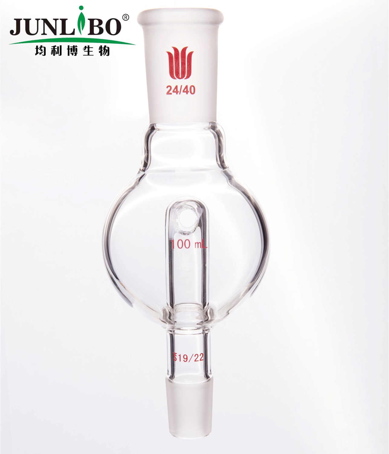 防溅球,上磨口:24/40,下磨口:19/22,100ml