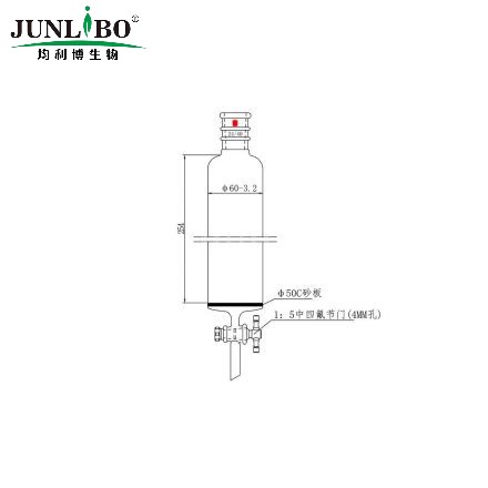 加强口，具砂板层析柱,φ60mm,有效长254mm,节门孔径:4mm,24/40