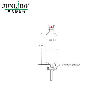 加强口，层析柱,φ60mm,有效长305mm,节门孔径:4mm,24/40