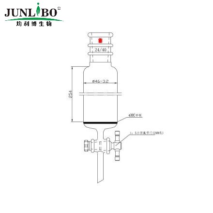 加强口，具砂板层析柱,φ46mm,有效长254mm,节门孔径:2mm,24/40